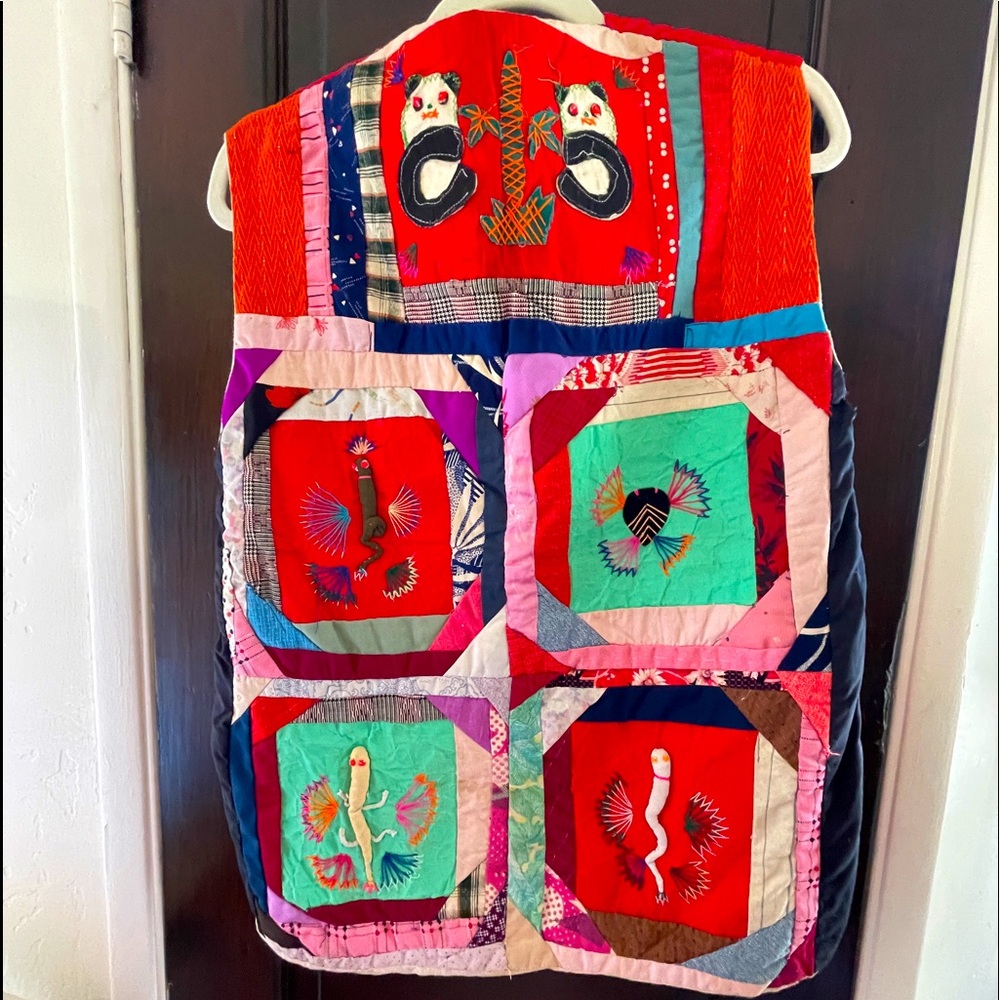 BURNING MAN ✨ Vintage handmade quilted vest.